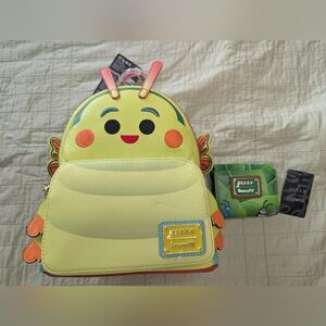 A Bugs Life Heimlich Loungefly Bag With Leaf Wallet, NWT!